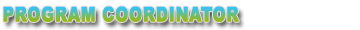 Program Coordinator